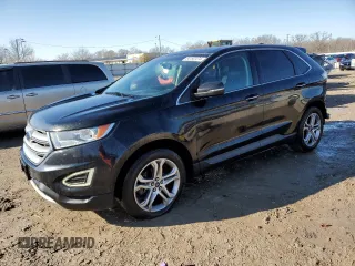 2015 Ford Edge Titanium z VIN 2FMTK3K91FBB52506, wystawiony jako Copart lot #84192474 z przebiegiem 136 437 mil mil oraz Nie do naprawy • Non repairable. Historia ofert i sprzedaży dostępna na DreamBid. Obrazek 1.