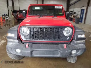 2024 Jeep Wrangler Sport S with VIN 1C4PJXDG5RW177357, listed as a Copart auction lot 52955605 with 8,382 mi miles and Salvage Title. Bid and sale history available at DreamBid. Image 5.