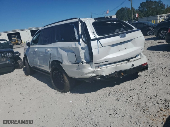 2023 Cadillac Escalade 4WD Sport Platinum with VIN 1GYS4GKL2PR331711, listed as a Copart auction lot 76551854 with 0 mi miles and Salvage Title. Bid and sale history available at carsss.com. Image 2.