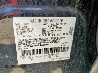 2023 Ford Maverick XL z VIN 3FTTW8F94PRA80901, wystawiony jako Copart lot #58180285 z przebiegiem 10 584 mil mil oraz Szkoda całkowita • Salvage title. Historia ofert i sprzedaży dostępna na DreamBid. Obrazek 13.