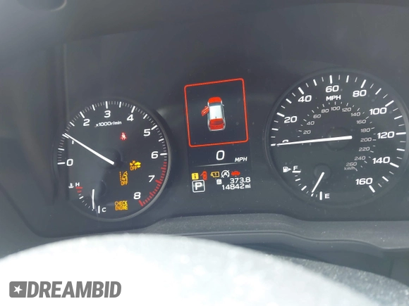 2024 Subaru Impreza with VIN JF1GUABC4R8302590, listed as a IAAI auction lot 42257875 with 14,842 mi miles and . Bid and sale history available at DreamBid. Image 7.