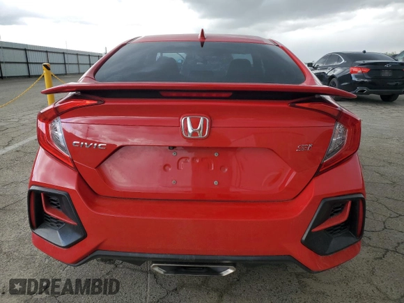 2020 Honda Civic Si z VIN 2HGFC1E54LH700973, wystawiony jako Copart lot #48518285 z przebiegiem 61 421 mil mil oraz Szkoda całkowita • Salvage title. Historia ofert i sprzedaży dostępna na DreamBid. Obrazek 6.