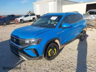 2023 Volkswagen Taos SE with VIN 3VVSX7B24PM347089, listed as a IAAI auction lot 41208198 with 15,770 mi miles. Bid and sale history available at carsss.com. Image 2.