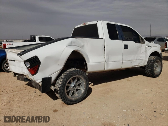 2010 Ford F-150 XL with VIN 1FTFX1CV2AFB26894, listed as a Copart auction lot 45050105 with 211,770 mi miles and Salvage Title. Bid and sale history available at carsss.com. Image 3.