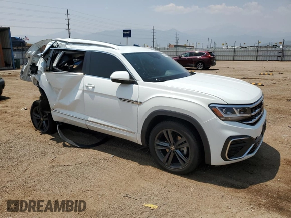 2022 Volkswagen Atlas SEL R-Line z VIN 1V2SE2CA1NC201341, wystawiony jako Copart lot #64889124 z przebiegiem 44 939 mil mil oraz Szkoda całkowita • Salvage title. Historia ofert i sprzedaży dostępna na DreamBid. Obrazek 4.