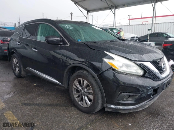 2016 Nissan Murano SV with VIN 5N1AZ2MG6GN116311, listed as a IAAI auction lot 41534948 with 117,235 mi miles. Bid and sale history available at carsss.com. Image 1.