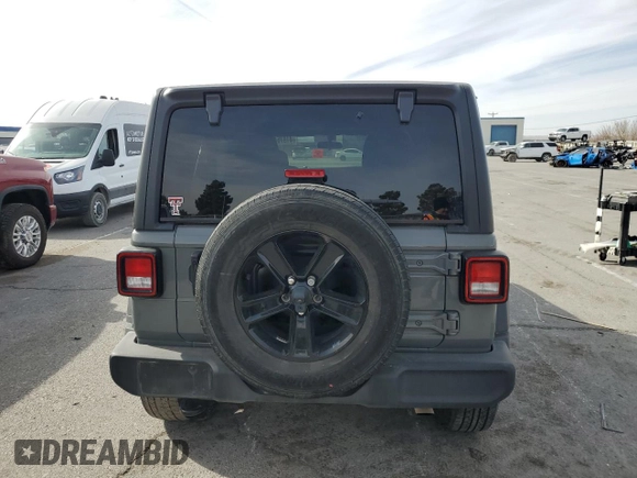 2022 Jeep Wrangler Unlimited Sport with VIN 1C4HJXDN9NW163815, listed as a Copart auction lot 41976415 with 48,078 mi miles and Salvage title. Bid and sale history available at DreamBid. Image 6.