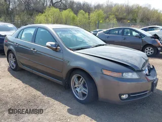 2008 Acura TL with VIN 19UUA66208A053704, listed as a IAAI auction lot 42133005 with 143,019 mi miles. Bid and sale history available at carsss.com. Image 1.