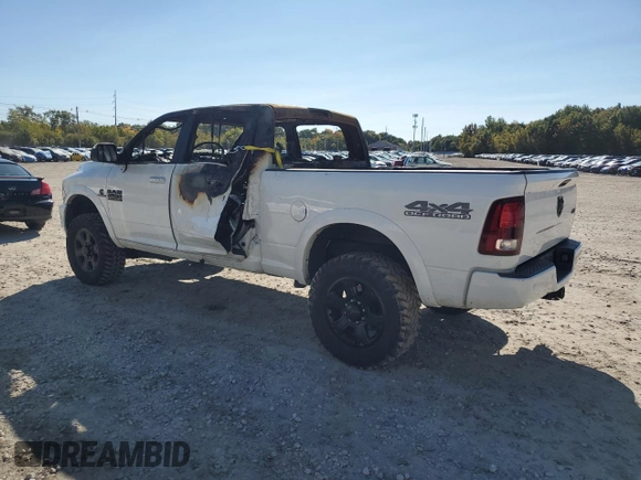 2017 Ram 2500 Laramie with VIN 3C6UR5FL3HG558591, listed as a Copart auction lot 75864824 with 0 mi miles and Salvage Title. Bid and sale history available at carsss.com. Image 2.