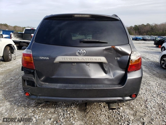 2009 Toyota Highlander with VIN JTEDS41AX92089583, listed as a Copart auction lot 44711835 with 266,399 mi miles and Salvage Title. Bid and sale history available at carsss.com. Image 6.