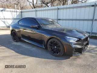 2023 BMW M2 with VIN 3MF13DM07P8D63938, listed as a Copart auction lot 79582414 with 9,552 mi miles and Salvage Title. Bid and sale history available at carsss.com. Image 4.