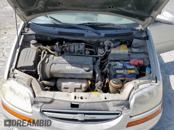2005 Chevrolet Aveo LS with VIN KL1TD62665B359524, listed as a Copart auction lot 64398555 with 166,819 mi miles and Salvage title. Bid and sale history available at DreamBid. Image 11.