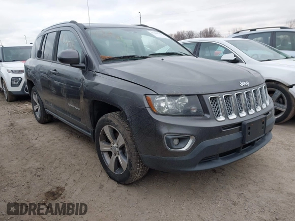 2016 Jeep Compass High Altitude Edition with VIN 1C4NJCEAXGD760221, listed as a IAAI auction lot 41486540 with 104,900 mi miles. Bid and sale history available at carsss.com. Image 1.