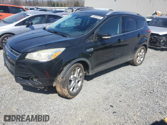 2016 Ford Escape Titanium with VIN 1FMCU9J98GUA77653, listed as a Copart auction lot 49594515 with 186,002 mi miles and Salvage Title. Bid and sale history available at DreamBid. Image 1.