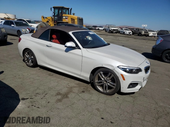 2018 BMW 2 Series 230i with VIN WBA2M7C54JVD51463, listed as a Copart auction lot 72226964 with 24,053 mi miles and Salvage Title. Bid and sale history available at carsss.com. Image 4.