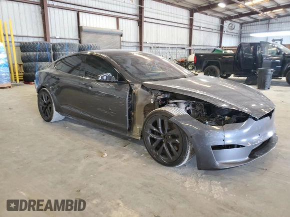 2021 Tesla Model S Long Range with VIN 5YJSA1E51MF429302, listed as a Copart auction lot 58242465 with 148,472 mi miles and Salvage title. Bid and sale history available at DreamBid. Image 4.