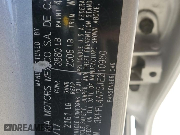 2018 Kia Forte LX with VIN 3KPFL4A75JE210980, listed as a Copart auction lot 53619035 with 67,667 mi miles and Salvage Title. Bid and sale history available at carsss.com. Image 12.