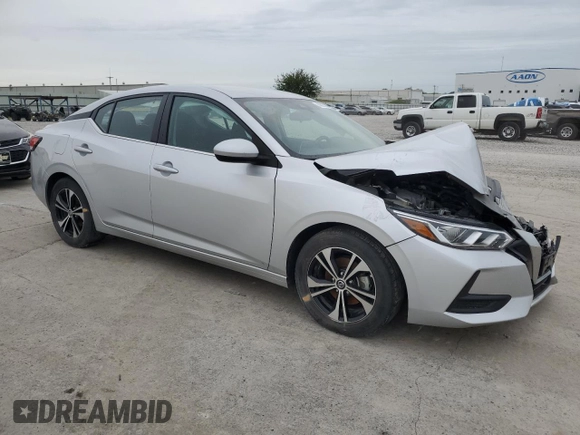 2022 Nissan Sentra SV with VIN 3N1AB8CV9NY290274, listed as a Copart auction lot 55827375 with 53,060 mi miles and Salvage Title. Bid and sale history available at DreamBid. Image 4.