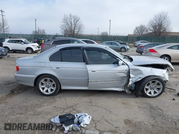 2002 BMW 5 Series 525i with VIN WBADT33412GF42744, listed as a IAAI auction lot 41609141 with 1 mi miles. Bid and sale history available at carsss.com. Image 13.