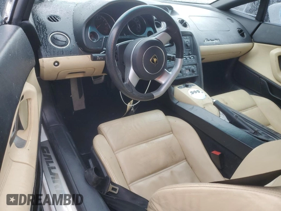 2007 Lamborghini Gallardo z VIN ZHWGU22T77LA05172, wystawiony jako Copart lot #44416945 z przebiegiem Nie podano mil oraz Szkody całkowita. Historia ofert i sprzedaży dostępna na DreamBid. Obrazek 8.