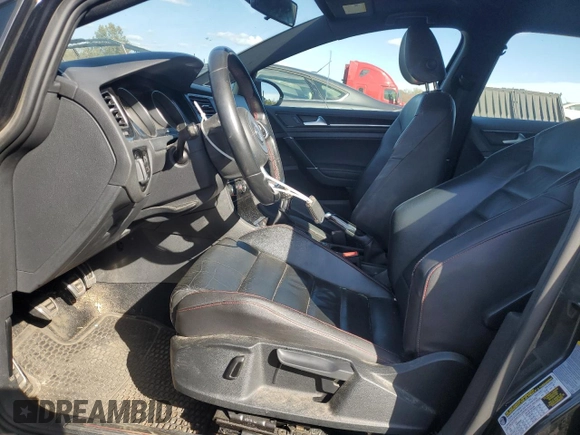 2015 Volkswagen Golf GTI S with VIN 3VW5T7AU3FM033956, listed as a Copart auction lot 75468044 with 131,095 mi miles and Salvage Title. Bid and sale history available at carsss.com. Image 7.
