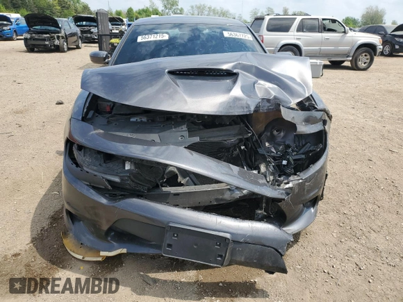 2021 Dodge Charger R/T with VIN 2C3CDXCT7MH613111, listed as a Copart auction lot 56367725 with 77,374 mi miles and Salvage title. Bid and sale history available at DreamBid. Image 5.