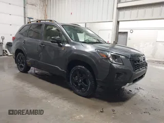 2024 Subaru Forester Wilderness with VIN JF2SKAJCXRH429762, listed as a IAAI auction lot 42272551 with 27,357 mi miles and . Bid and sale history available at DreamBid. Image 1.