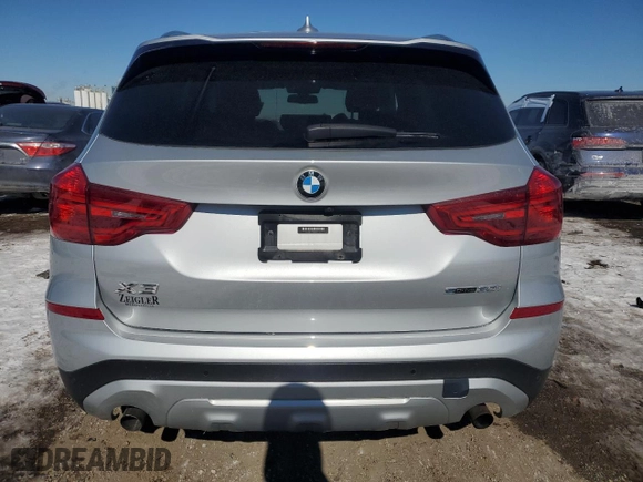 2019 BMW X3 sDrive30i with VIN 5UXTR7C55KLR50096, listed as a Copart auction lot 45906865 with 61,280 mi miles and Salvage Title. Bid and sale history available at carsss.com. Image 6.