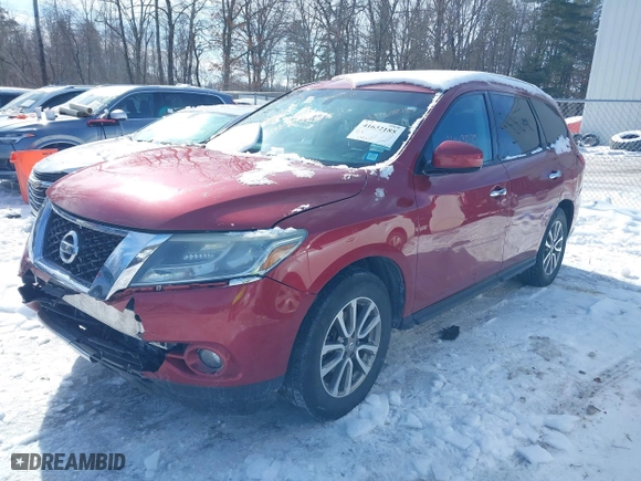 2016 Nissan Pathfinder Platinum with VIN 5N1AR2MM6GC600769, listed as a IAAI auction lot 41632185 with 124,211 mi miles. Bid and sale history available at carsss.com. Image 17.