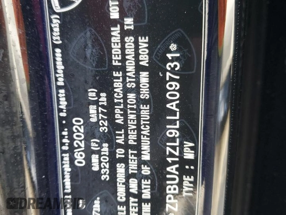 2020 Lamborghini Urus z VIN ZPBUA1ZL9LLA09731, wystawiony jako Copart lot #48077805 z przebiegiem 75 463 mil mil oraz Szkody całkowita. Historia ofert i sprzedaży dostępna na DreamBid. Obrazek 13.