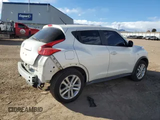 2014 Nissan Juke S with VIN JN8AF5MV5ET481301, listed as a Copart auction lot 45581615 with 109,936 mi miles and Salvage title. Bid and sale history available at DreamBid. Image 3.