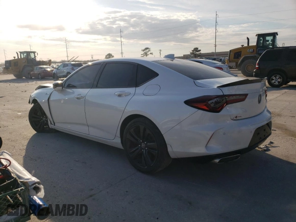 2021 Acura TLX w/A-Spec Package with VIN 19UUB5F59MA003377, listed as a Copart auction lot 47469825 with 41,237 mi miles and Salvage Title. Bid and sale history available at carsss.com. Image 2.