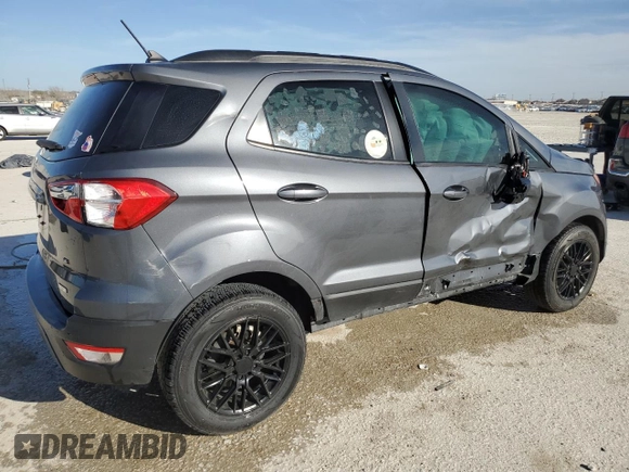 2020 Ford EcoSport SE with VIN MAJ3S2GE1LC346846, listed as a Copart auction lot 49574665 with 65,372 mi miles and Salvage Title. Bid and sale history available at carsss.com. Image 3.