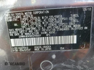 2011 Toyota RAV4 Sport z VIN JTMRK4DV0B5098869, wystawiony jako Copart lot #53277145 z przebiegiem 184 885 mil mil oraz Szkoda całkowita • Salvage title. Historia ofert i sprzedaży dostępna na DreamBid. Obrazek 13.