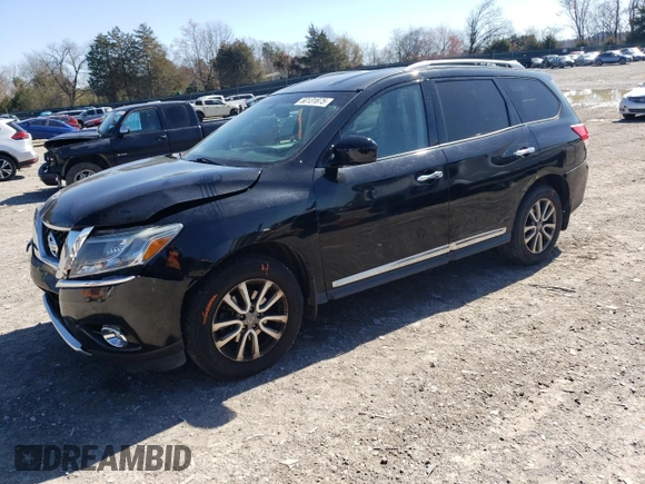 2013 Nissan Pathfinder SL with VIN 5N1AR2MM9DC643563, listed as a Copart auction lot 50131875 with 151,413 mi miles and Clean Title. Bid and sale history available at carsss.com. Image 1.