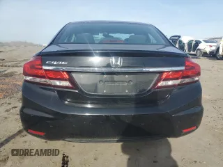 2015 Honda Civic Sedan LX with VIN 19XFB2F55FE259442, listed as a Copart auction lot 43246975 with 87,205 mi miles and Salvage Title. Bid and sale history available at carsss.com. Image 6.