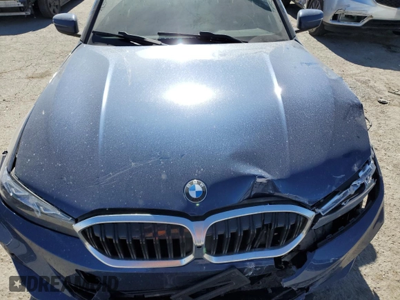 2023 BMW 3 Series 330i with VIN 3MW69FF08P8D62326, listed as a Copart auction lot 45002075 with 15,058 mi miles and Salvage Title. Bid and sale history available at carsss.com. Image 11.