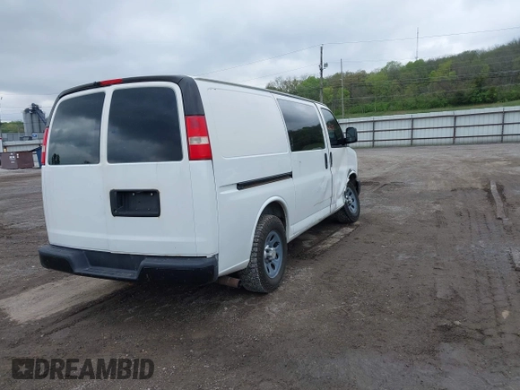 2010 Chevrolet Express Cargo with VIN 1GCUGADX0A1162118, listed as a IAAI auction lot 42162387 with 239,238 mi miles and . Bid and sale history available at DreamBid. Image 4.