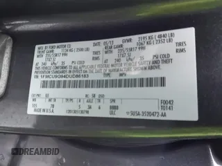 2013 Ford Escape SE с VIN 1FMCU9G94DUD86183, выставлен на аукционе IAAI как лот 41209082 с пробегом 187 273 миль миль и . История ставок и продаж доступна на DreamBid. Изображение 9.
