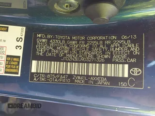 2013 Toyota Prius Two with VIN JTDZN3EU9D3271326, listed as a IAAI auction lot 42115506 with 185,846 mi miles and . Bid and sale history available at carsss.com. Image 9.