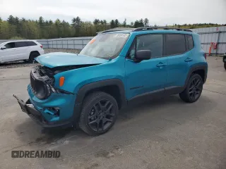 2021 Jeep Renegade 80th Anniversary with VIN ZACNJDBB3MPN31456, listed as a Copart auction lot 56538105 with Not provided miles and Salvage title. Bid and sale history available at DreamBid. Image 1.