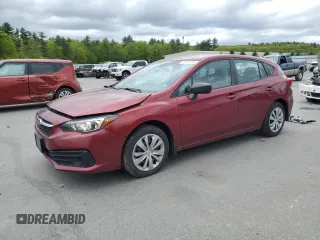 2021 Subaru Impreza with VIN 4S3GTAB65M3709458, listed as a Copart auction lot 57579765 with 25,552 mi miles and Salvage title. Bid and sale history available at DreamBid. Image 1.