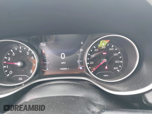 2020 Jeep Compass Limited with VIN 3C4NJDCB2LT127296, listed as a IAAI auction lot 42555235 with 105,259 mi miles and . Bid and sale history available at DreamBid. Image 7.
