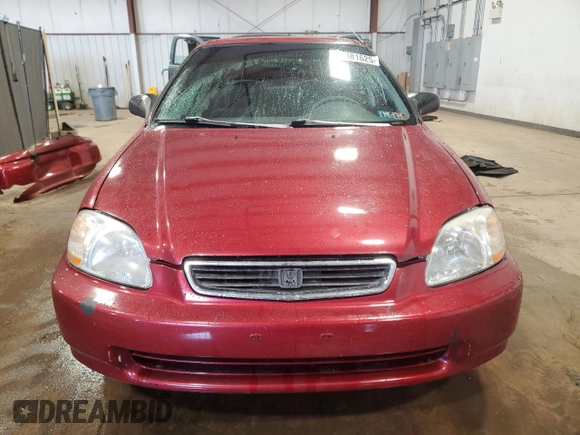 1997 Honda Civic LX with VIN 1HGEJ6671VL019593, listed as a Copart auction lot 49381625 with 252,245 mi miles and Salvage Title. Bid and sale history available at carsss.com. Image 5.
