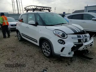 2014 FIAT 500L Trekking with VIN ZFBCFADHXEZ010932, listed as a Copart auction lot 87758755 with Not Provided miles and Salvage Title. Bid and sale history available at DreamBid. Image 13.