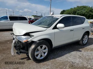 2007 Nissan Murano S with VIN JN8AZ08T77W508180, listed as a Copart auction lot 58673175 with 107,066 mi miles and Salvage title. Bid and sale history available at DreamBid. Image 1.