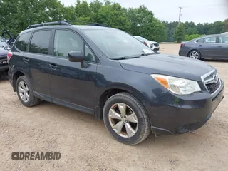 2014 Subaru Forester Premium with VIN JF2SJAECXEH458797, listed as a IAAI auction lot 42574423 with 143,540 mi miles and . Bid and sale history available at DreamBid. Image 1.