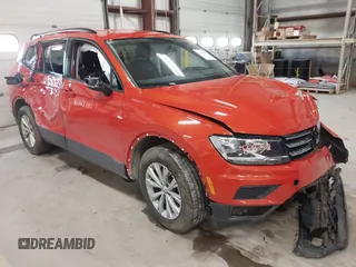 2018 Volkswagen Tiguan S with VIN 3VV0B7AX4JM019424, listed as a IAAI auction lot 41868852 with 50,889 mi miles and . Bid and sale history available at DreamBid. Image 1.