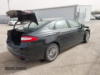 2015 Ford Fusion Titanium with VIN 3FA6P0K99FR268450, listed as a IAAI auction lot 41805513 with 202,009 mi miles. Bid and sale history available at carsss.com. Image 14.