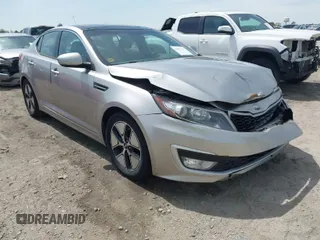 2012 Kia Optima Hybrid with VIN KNAGM4AD7C5032069, listed as a IAAI auction lot 41905979 with 96,842 mi miles. Bid and sale history available at carsss.com. Image 1.